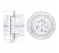 DELPHI BG3925C Disco freno