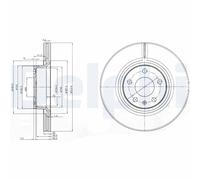 Discofreno BG3942 DELPHI per AUDI