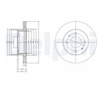 2 x DELPHI BG3946 Disco freno per HYUNDAI