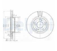 2 x DELPHI BG3977 Disco freno per HONDA