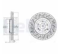 Delphi Disco freno BG3985C anteriore ventilato per Mercedes-Benz