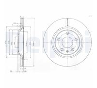 2 x DELPHI BG3997 Disco freno per AUDI