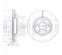 Discofreno BG4011 DELPHI per HYUNDAI KIA