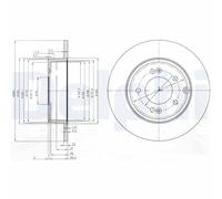 2 x DELPHI BG4012 Disco freno per HYUNDAI,HYUNDAI (BEIJING),KIA
