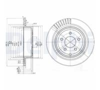 2 x DELPHI BG4041 Disco freno per INFINITI,NISSAN
