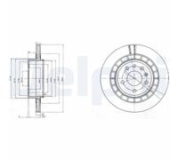 DELPHI BG4046 Disco freno