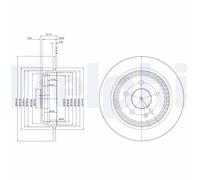 Discofreno BG4063C DELPHI per FORD LAND ROVER