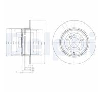 2 x DELPHI BG4066 Disco freno per LAND ROVER