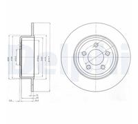 DELPHI BG4074 Disco freno