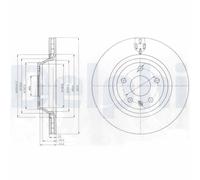 DELPHI BG4090 Disco freno
