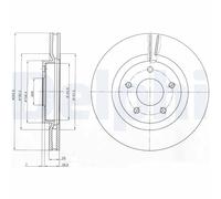 Discofreno BG4109C DELPHI per NISSAN