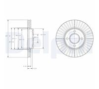 DELPHI BG4117 Disco freno