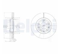 DELPHI BG4141 Disco freno