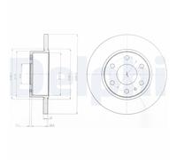 2 x DELPHI BG4164 Disco freno per IVECO