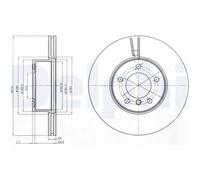 Discofreno BG4172C DELPHI per BMW