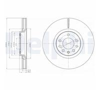 DELPHI BG4185C Disco freno