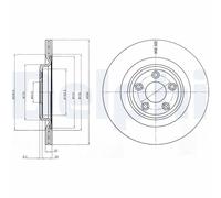 2 x DELPHI BG4202C Disco freno per JAGUAR
