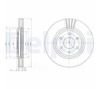 DELPHI BG4205 Disco freno