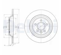 2 x DELPHI BG4239C Disco freno per VOLVO,VOLVO ASIA