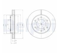 DELPHI BG4257 Disco freno