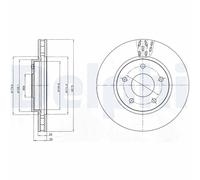 DELPHI BG4258 Disco freno