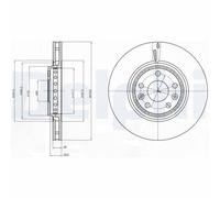 DELPHI BG4266 Disco freno