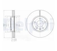 2 x DELPHI BG4278C Disco freno per CHEVROLET,OPEL,VAUXHALL