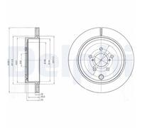 DELPHI BG4288 Disco freno
