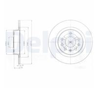 2 x DELPHI BG4300 Disco freno per OPEL,VAUXHALL