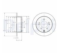 DELPHI BG4327 Disco freno