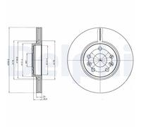 DELPHI BG4338 Disco freno
