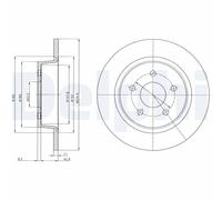 Discofreno BG4533C DELPHI per FORD