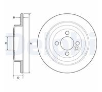 2 x DELPHI BG4560C Disco freno per MINI