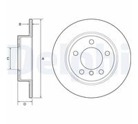 2 x DELPHI BG4561C Disco freno per MINI