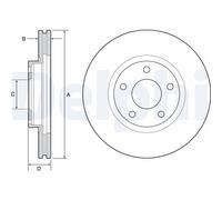 2 x DELPHI BG4562C Disco freno per MAZDA