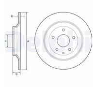 2 x DELPHI BG4567C Disco freno per MAZDA,MAZDA (CHANGAN)