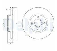 Discofreno BG4569C DELPHI per FORD