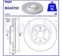 Discofreno BG4570C DELPHI per RENAULT SMART DACIA