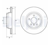 2 x DELPHI BG4665C Disco freno per BMW