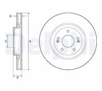 DELPHI BG4683C Disco freno
