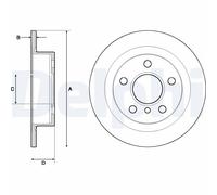 DELPHI BG4706C Disco freno