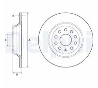 2 x DELPHI BG4751C Disco freno per AUDI,CUPRA,FORD,MG (SAIC),PIAGGIO,SEAT,SKODA,