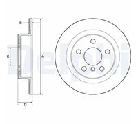 2 x DELPHI BG4812C Disco freno per BMW,MINI