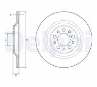 DELPHI BG4961C Disco freno