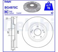 DELPHI BG4970C Disco freno