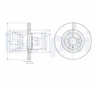 DELPHI BG9098 Disco freno