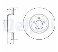 2 x DELPHI BG9130C Disco freno per BMW