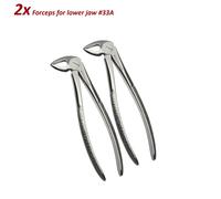 2 x Dentale Strumenti Pinze estrazione lower jaw no 33A Tooth Extraction Forceps