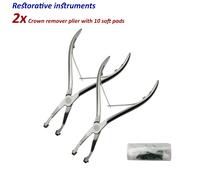 2 x Dentale STRUMENTI Restorative UNIVERSALE RIMOZIONE CORONE 10 SILICONE TIPS