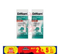2 x Difflam Forte 15 ml spray antinfiammatorio per la gola per un rapido soll...